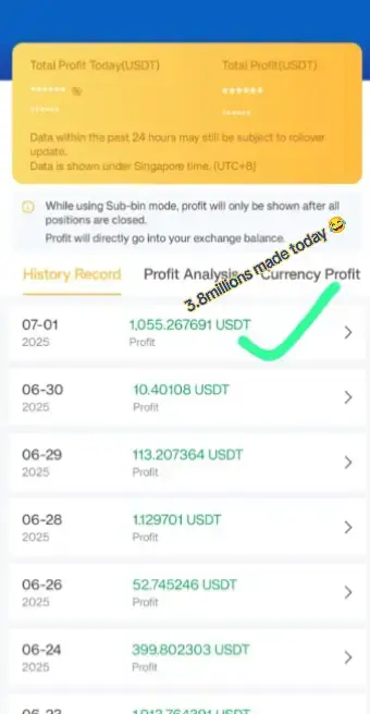 this account has made 1055$ (3.8Millions) today 1st July 2025. would you like to learn how to trade crypto using royalQ and binance? check my number in the bio and WhatsApp me #fyp #crypto 