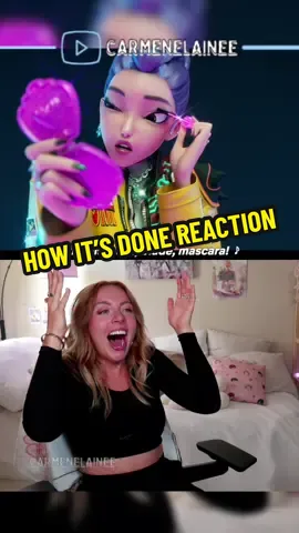 Replying to @Tears YALL WERE SO RIGHT FOR THIS ONE i was not expecting k-pop demon hunters to be so good (full react is on PATRN but will be on YT this weekend 🫶🏻🫶🏻) —> carmenelainee #kpopdemonhunters #kpopdemonhunter #reaction #rumi #juni #sajaboys