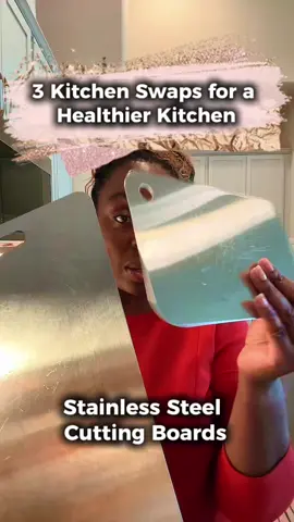 Kitchen Swap No. 3: Cutting boards! I’ll never go back to plastic or wood now that I’ve tried stainless steel. Better for you, easier to clean, and no more hidden bacteria. #abbytheproblemsolver #tiktokshopcreatorpicks #dealsforyoudays  #kitchenswap #healthyhome #KitchenHacks #cuttingboard #creatorsearchinsights 