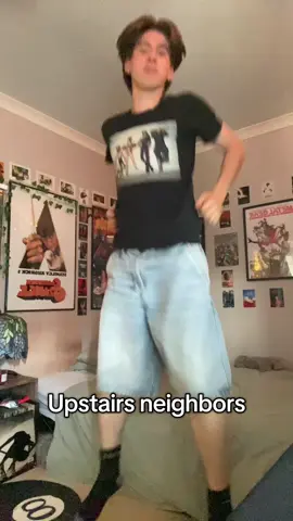 I take back what i said i dont want to bounce on it  #fyp #comedy #foryoupage #neighbors #upstairs #upstairneighbors #apartments #flats #hotel 