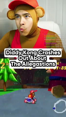 Diddy Kong didn’t ask to be part of that movement 💀 #comedyvideo #skit #meme #diddykong #nintendo #twitch #freediddy 