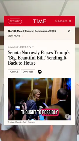 The Big Beautiful Bill has passed the Senate and will go back to the House for voting before being signed into law #bigbeautifulbill #senate #trumpadministration #trump 