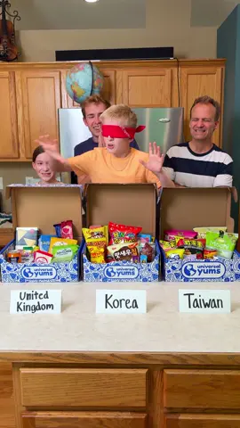 Guess which Country the Snack came from? 🌎 @Universal Yums #fyp #dad #snacks #family 