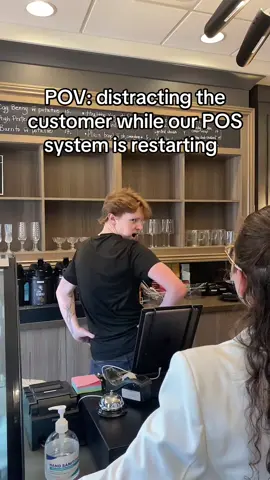 You’re sure to be entertained when you visit Bistro Blonde 🤪 #fyp #foryoupage #meme #shediac #coffee #barista #traveltok #travel #vacation #morning #cafe #Love 
