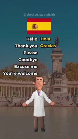 Practice the basics of Spanish 🇪🇸  #spanish #learnspanish #español #spanishlanguage #fyp 