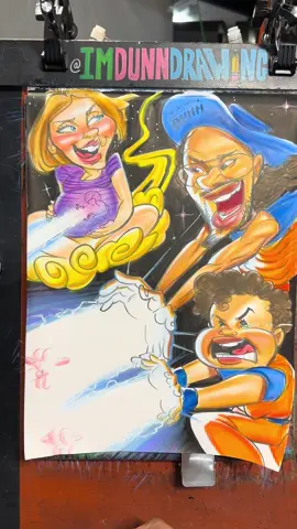 I love drawing Dragon Ball Z fans! And this was a full family. Here’s hoping I get to draw them again after their next kid is born! #caricature #cute #DBZ #anime 