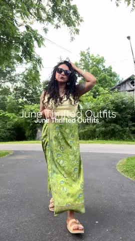 I love a little outfit round up. Here’s some thrifted looks I wore this June #thrifttok #goodwillfinds #goodwillstyle #thriftedoutfits #momstyle #styleover40 #weartoworkstyle 