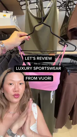 Some of you requested VUORI activewear and I found it IRL! They’ve got some really nice construction and quality of technical fabrics here, but the price point is VERY premium. What do you think, is it worth it? #vuori #sportswear #howtoshopsustainably #qualityfashion 