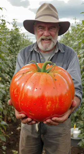 America Monster Tomato!! #tomatoes #tomate #america #giant #big #farmlife #farmer #bigtomatoes 