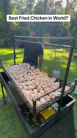 Trying what people say is the best fried chicken in the country @Bernard  #friedchicken #chicken #cooking #southernfood #soulfood #southernfriedchicken 