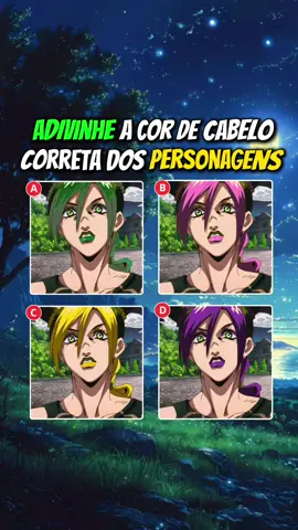 Adivinhe a cor de cabelo correta dos personagens 👀 #anime #otaku #gojo #animes #animestiktok 