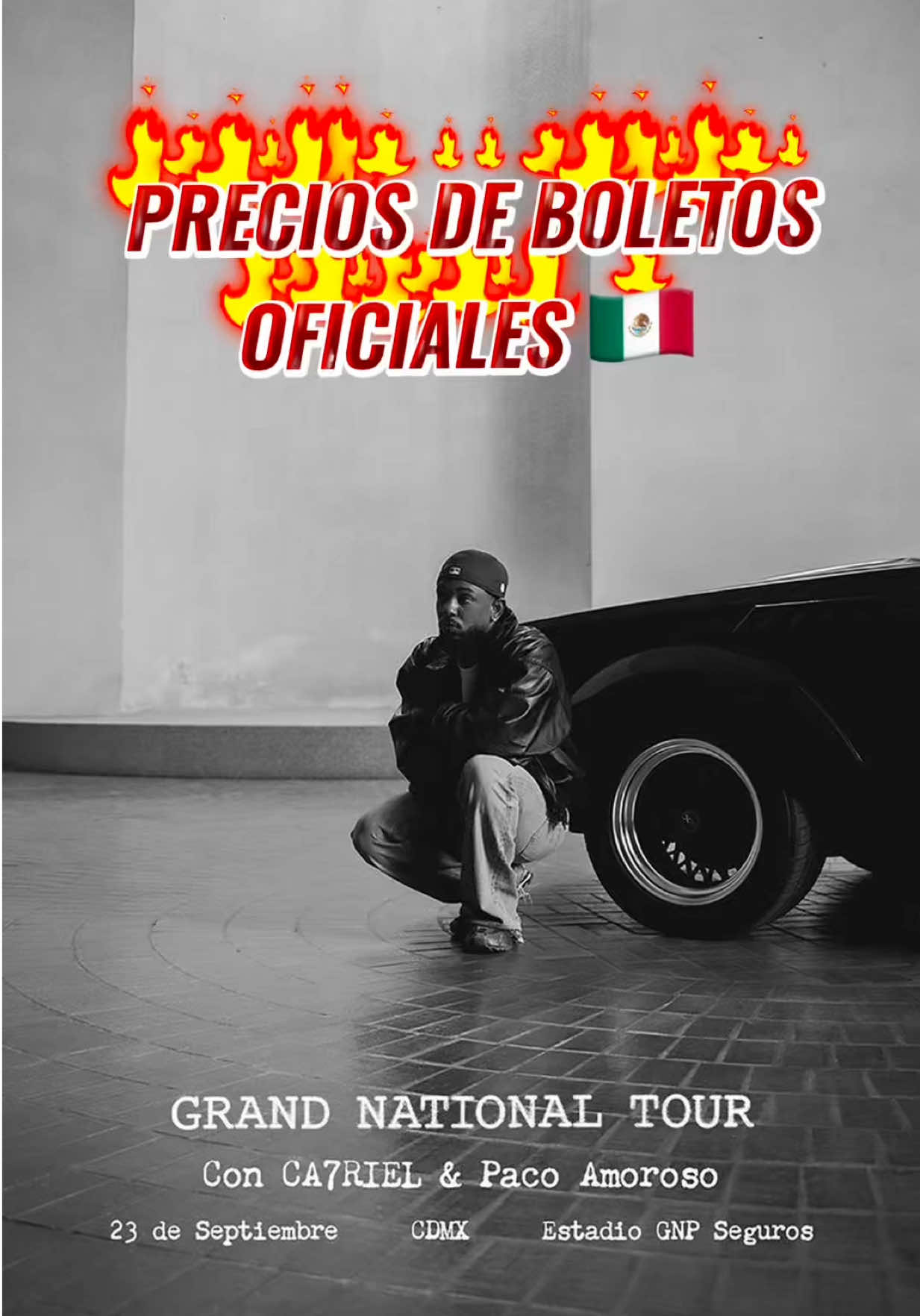 Si vas a ver a Kendrick en CDMX, esto te interesa 🎟️👇 Ya salieron los precios, aquí va todo: 💰 Zonas, costos, y sí… hay MSI con HSBC 🗺️ Mapa completo del Estadio GNP 👀 Y te digo qué zonas convienen según lo que busques: vista, ambiente, sonido o comodidad. Guarda este reel y compártelo con tu crew 🎤🔥 #Concert #Concierto #CDMX #México #ForoSol #EstadioGNPSeguros #World #Ailoviutl #Music #Música #KENDRICK #KendrickLamar #SZA #Festival #MusicNews #GrandNationalTour #LAMAR #Fest #Viral #Rap #News #OCESA #Ticketmaster #TicketmasterMéxico #Ca7riel #PacoAmoroso
