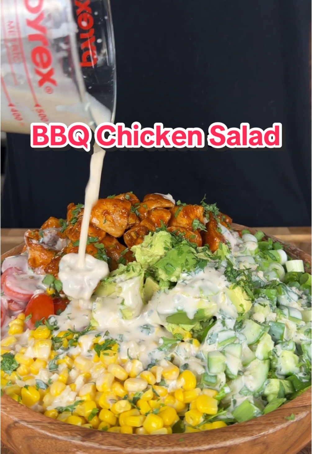 Save this ‼️ Honey Barbecue Chicken Salad For Weight Loss 🤯 (Recipe 👇🏽) IB: @Marlon & Camille  Macros per serving (X3 big bowls): 469 Calories |55g P | 24g C | 16g F Ingredients Chicken: 1lb chicken breast, cut into bite size pieces 1 tbsp olive oil 1tsp onion powder 1tsp chili powder 1tsp old bay seasoning  1/2tsp black pepper 1/4 cup sugar free bbq sauce 2 tsp honey Salad: 4 cups Romaine, chopped 1 Avocado, cubed 1 cup cherry Tomato, chopped 1/2 cup green onion  1/2 cup corn 2-3 tbsp cilantro Salad dressing: 1 cup non fat Greek yogurt 2 tbsp red wine vinegar 2 tbsp Dijon mustard 2 tbsp water 1 tbsp honey 🍯  Garlic cloves 2-3 cloves minced Squeeze of lemon 🍋  Salt & pepper, to taste Enjoy 😍 . . . . #icekarim #healthyrecipes #EasyRecipes #mealprep #quickrecipes