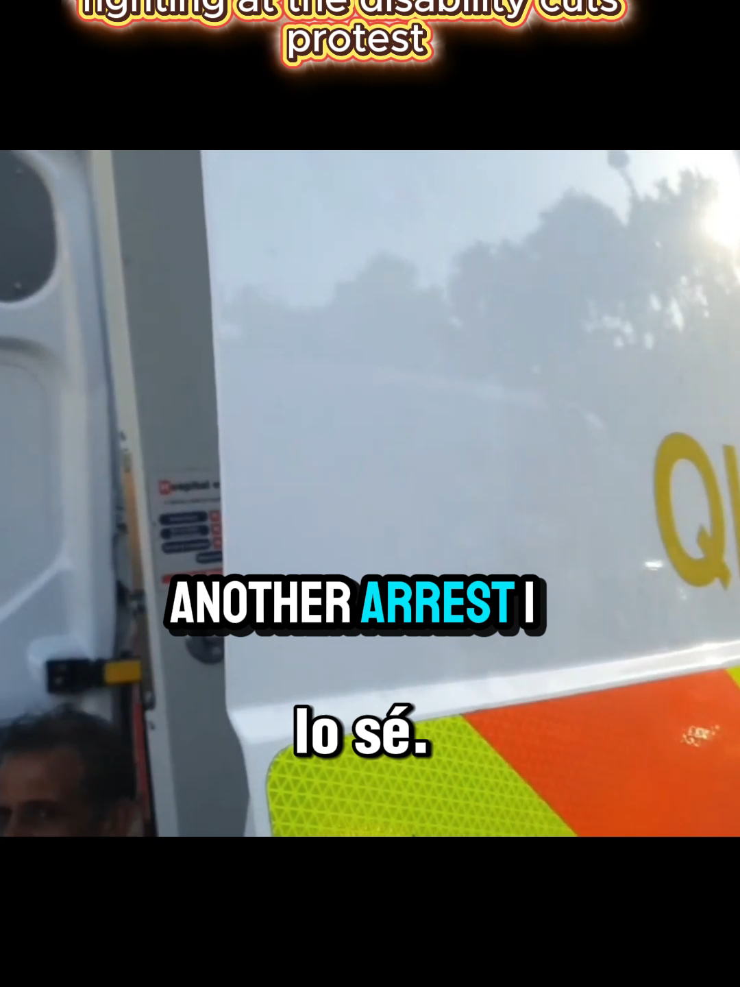 2 protesters arrested for fighting at the disability cuts protest Part-8