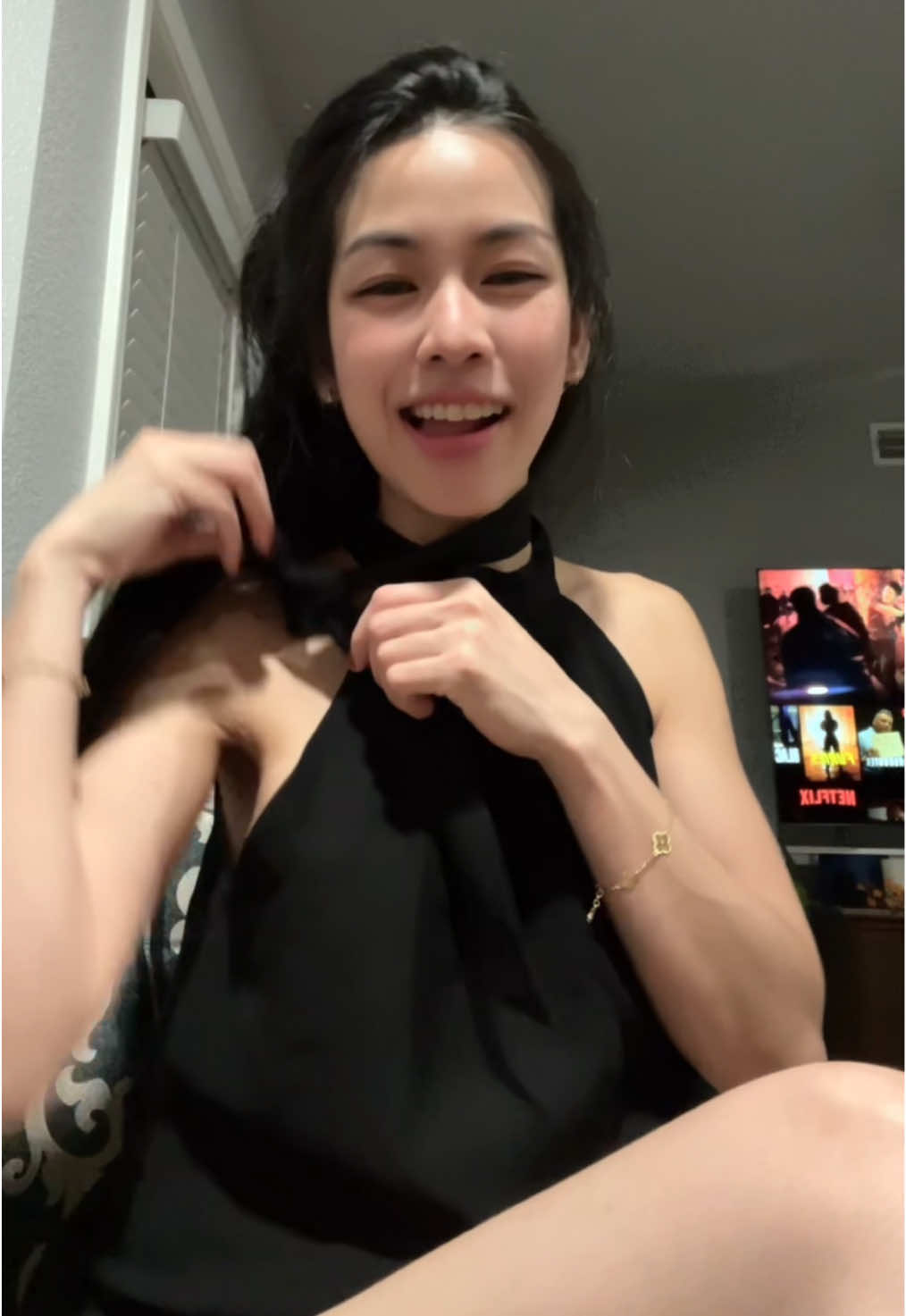 น้องฮัก😁🌼 #สาวไทยในอเมริกา #ขวัญเอยขวัญมา  #ขนมของขวัญ  #บ่เป็นหยังนะคนงาม🥰  