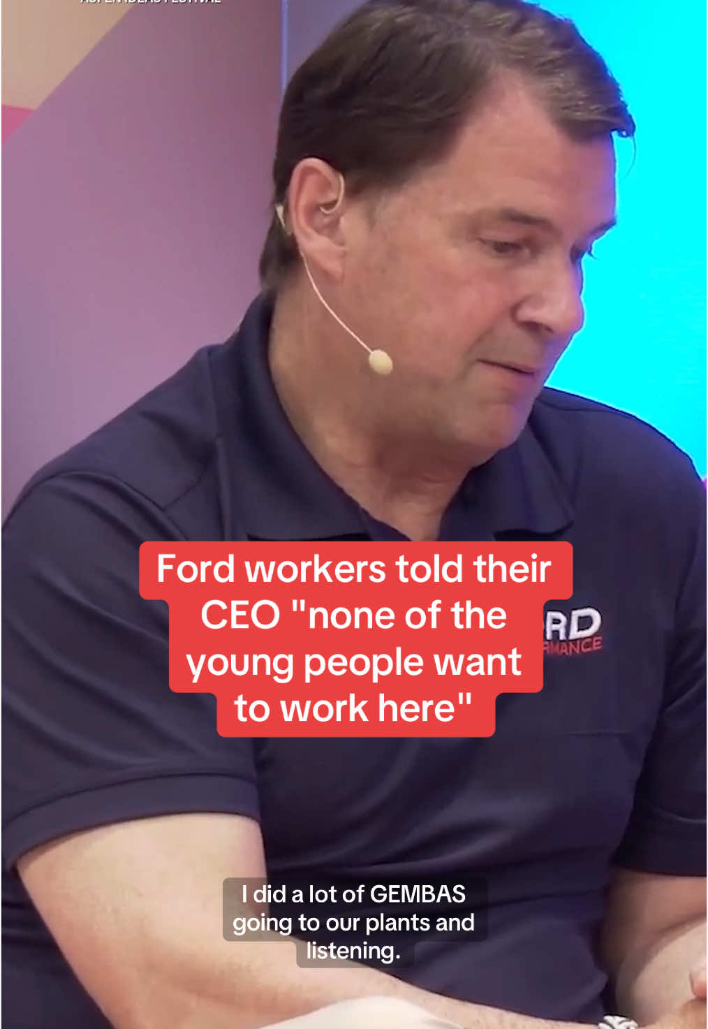 Ford CEO Jim Farley learned from older employees that some young workers at the carmaker were taking shifts at Amazon to make ends meet, he said at the Aspen Ideas Festival. #employment #leadership #Ford #AspenIdeasFestival #auto #wages #fulltimejob #costofliving #union #hourlywage