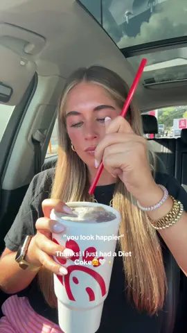 @Diet Coke & @Chick-fil-A solve all of my problems! 🤗❤️ #dietcoke #dietcokeforlife #chickfila #happier #viral #firstofthemonth #content #contentcreator #contentcreation 
