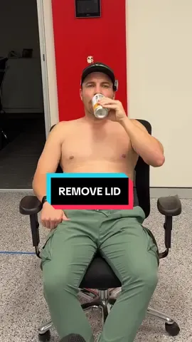 Life hack: remove lid before drinking 🍻
