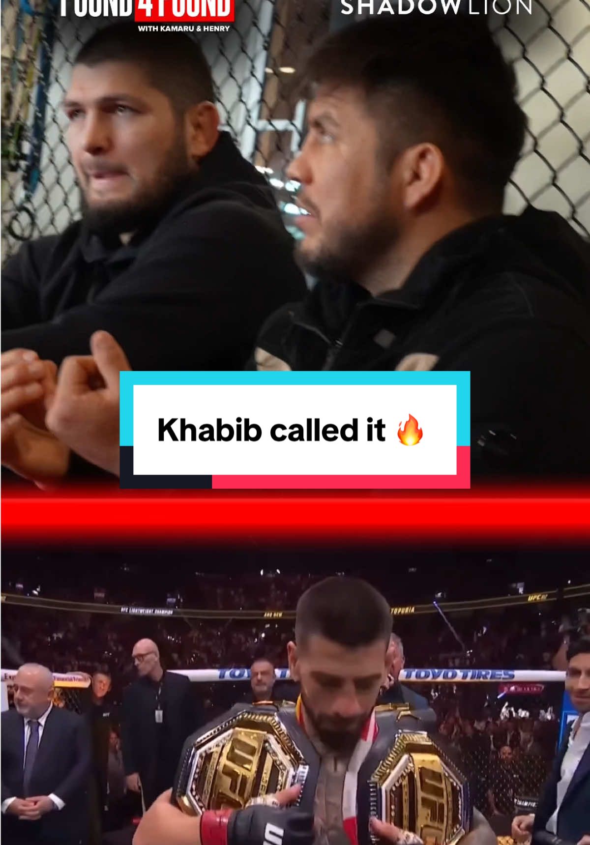 Khabib said this about Ilia Topuria vs Islam Makhachev 6 months ago 👀 #UFC #UFC317 