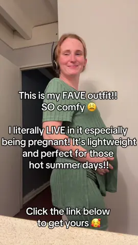 My first video trying out the TikTok affiliate program finally 🥰 I think I’ll get more comfortable posting eventually I definitely have to work on my shyness!! But anywaysss.. this outfit is the BOMB!! It is sooo comfy and honestly it feels like I have nothing on 🙈 which is a necessity when you’re pregnant I feel like nothing fits right! Get this set you won’t regret it!! #tiktokshop #pregnancyoutfit #outfitsforpregnantwomen #outfitideasforpregnancy #pregnancyoutfits #babyontheway #dueinnovember 