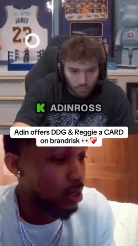Adin offers DDG & Reggie a CARD on brandrisk 👀❤️‍🩹 #adinross #ddg 