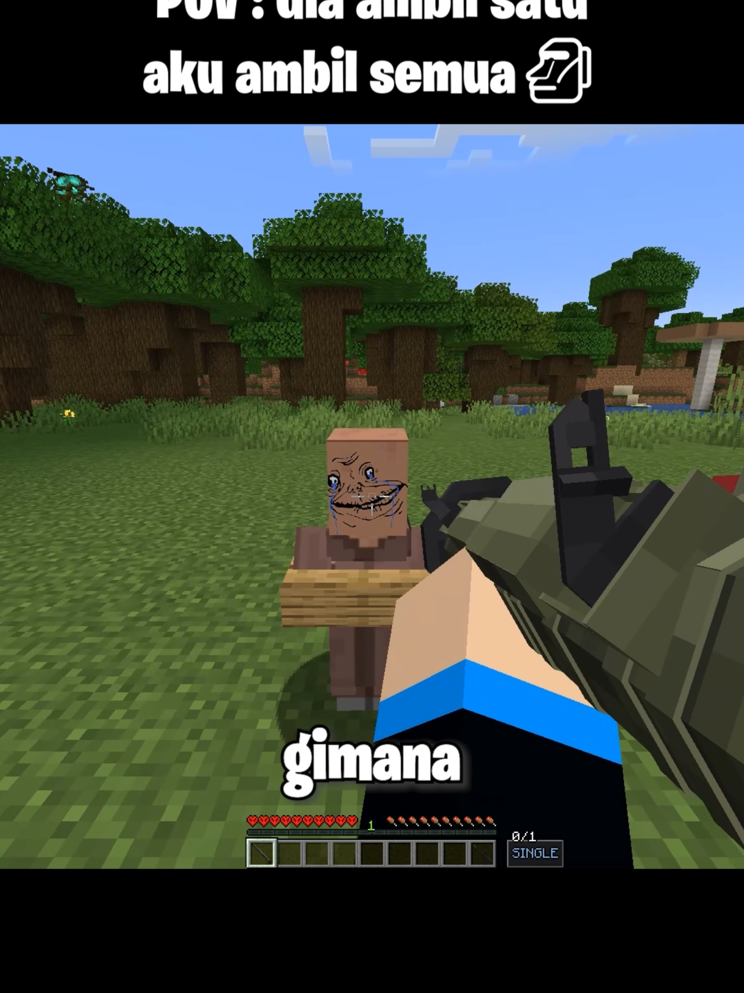 Dia Salah Orang #Minecraft #funny #fyp #shorts