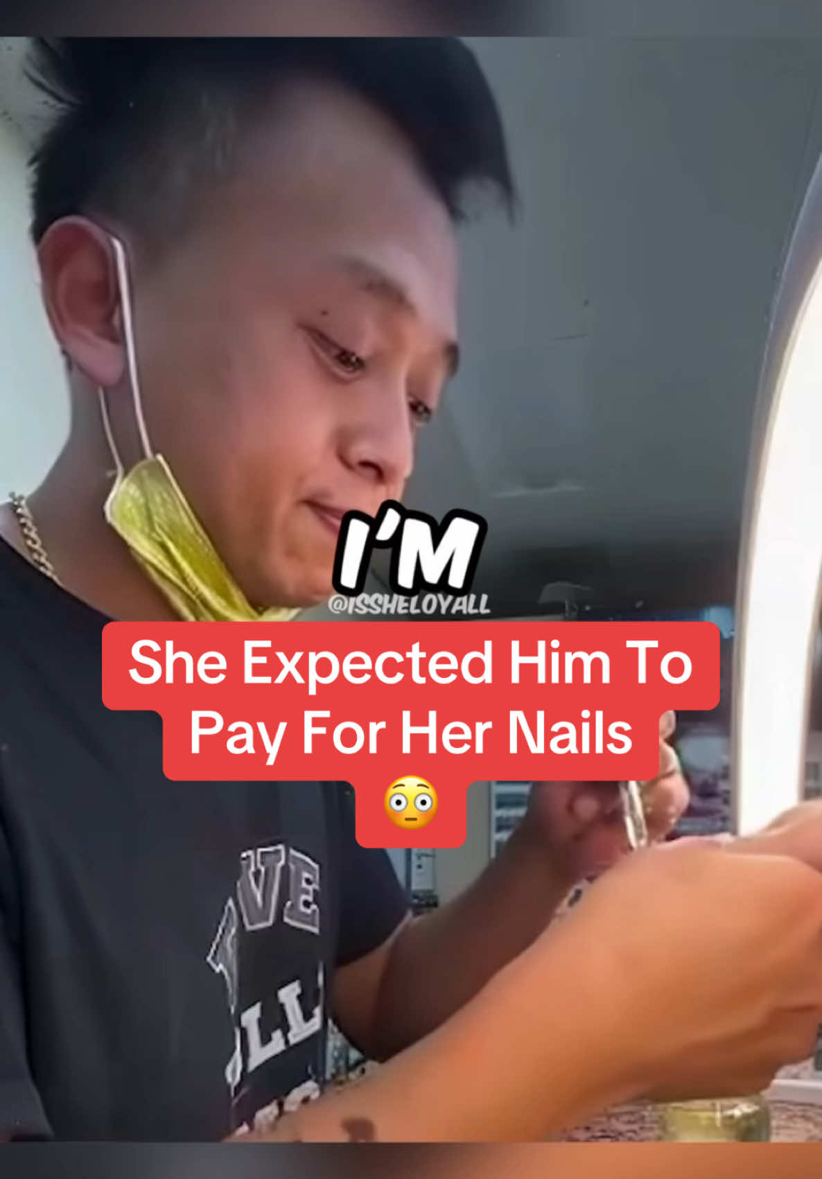 She expected him to pay for her nails #fyp #viral 