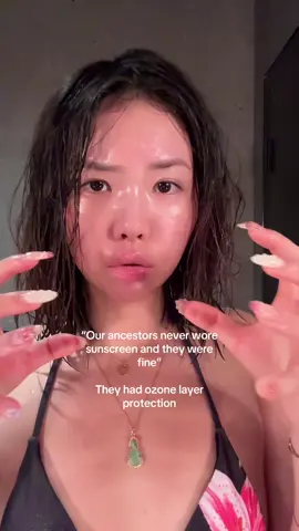 “Our ancestors never wore sunscreen and they were fine” They lived under a healthier ozone layer which made skin damage risks lower—BUT not zero!  Skin cancer still existed but it may have been underdiagnosed or didn’t lead to records #sunscreen 
