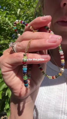 LOVE this gemstone beaded necklace adds the perfect pop of color. I love that it’s both minimal with real stones that I can actually wear every day. Layer it or wear it solo.  #GemstoneNecklace #BeadedJewelry #TikTokJewelryFinds #EverydayJewelry #BohoAccessories #JewelryTok #dealsforyoudays  #TikTokMadeMeBuyIt 