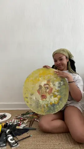 Anotha new style unlocked 🥰🥰 Acrylic x Oil on canvas #painting 