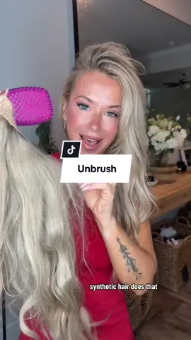 If you’ve ever cried over tangled synthetic hair… this brush is your therapy session 😩🪮 Will detangle the biggest knot like it’s nothing👏🏻 #unbrush #unbrushreview #detangler #brush #hair #hairtok #dealsforyoudays 