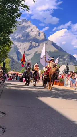 🇨🇦🫶🏼#fyp #foryou #canada #happycanadaday #canadaday #views #mountainlife #alberta #canadianrockies #banffnationalpark #banff #beautifuldestinations #mountainlovers #parade #native #indgenous 