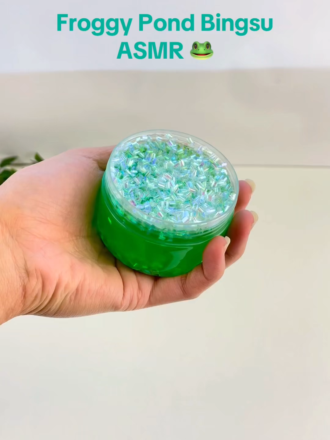 Relax and enjoy this crackly, bingsu slime ASMR from one of our all time favourite slimes, Froggy Pond!  #slime #slimeasmr #frog #asmr #asmrsounds #satisfying #oddlysatisfying #sensory #sensoryplay #bingsuslime #bingsuslimeasmr #crunchysounds #crunchyslime #crunchyslimeasmr
