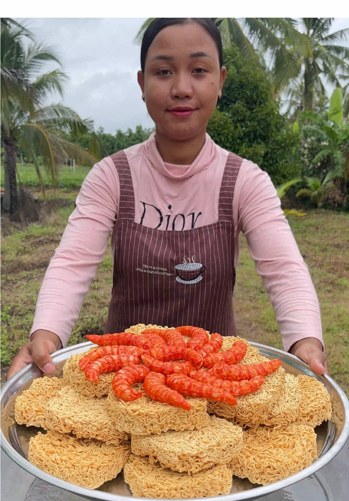 🔥🍤🍜 Fire Noodles + Giant Shrimp = Next Level Cooking! #FoodTok #EasyRecipe #SatisfyingFood 