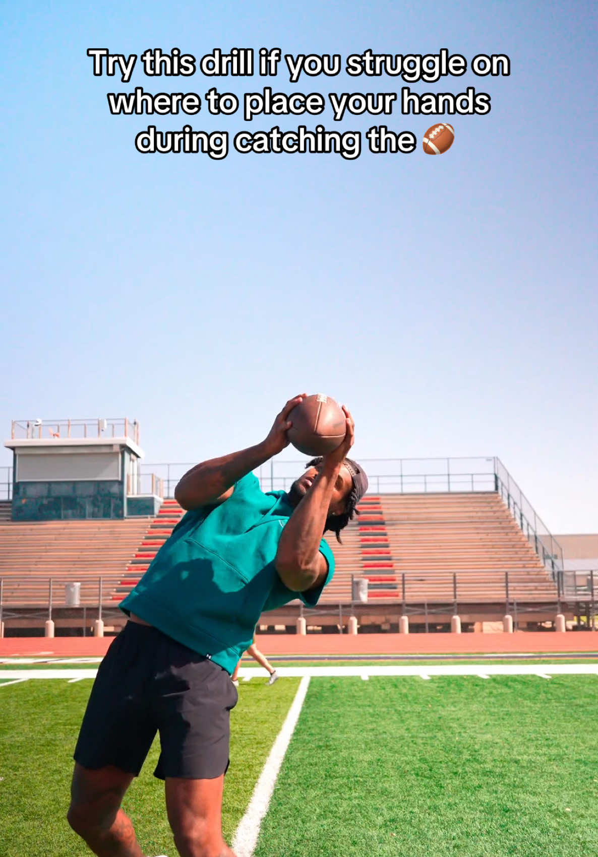 Try this drill if you struggle where to place your hands during catching the ball 