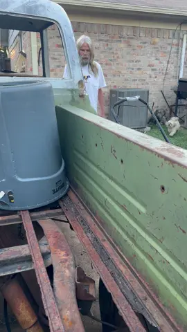 Davey here to aggravate me not help on this 1969 short bed c10 #daveyandi #viral #funnyvideos #c10trucks #c10 