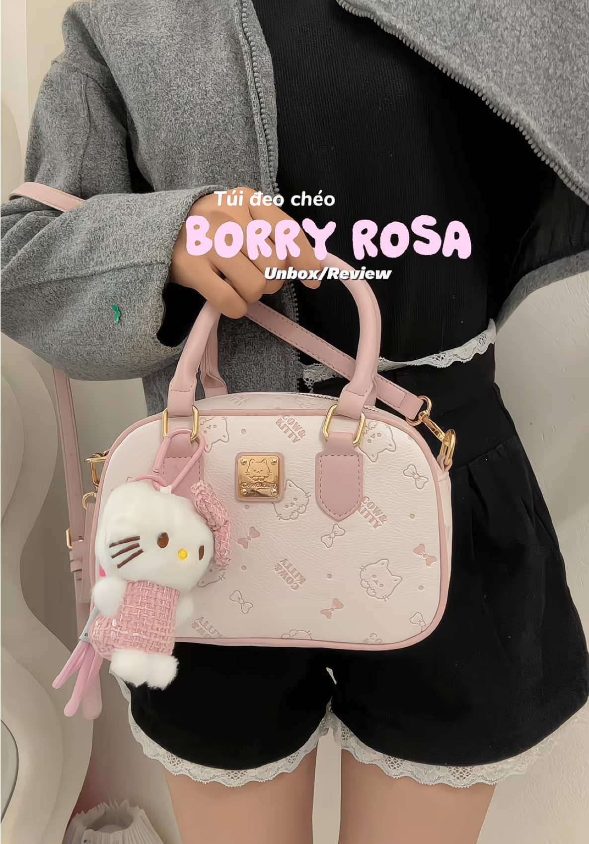 Mê quá đi #borryrosa #tuixach #tuixachhellokitty #hellokitty #bag #tuideocheo #viral #xuhuong #ypfッ #quynhngaunboxing #muataitiktok 