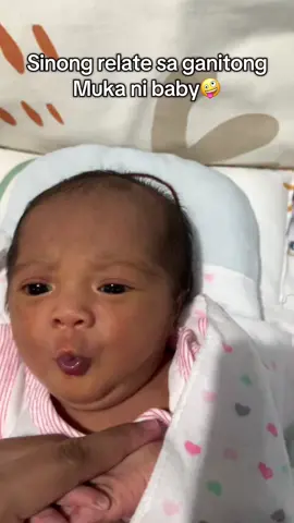 Ang nguso natin anak ah hahaha. #newbornbaby #babygirl#momlife 