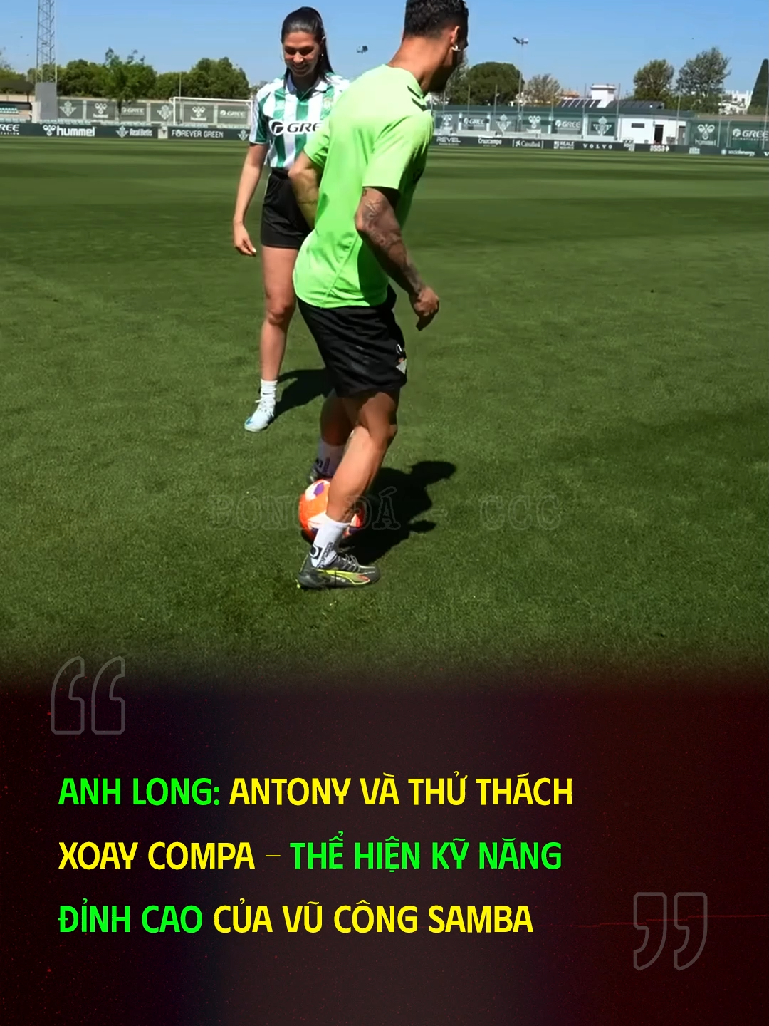 Anh Long thể hiện compa #bongda #football #fyp #fy #xuhuong #xh #viral #sports #thethao #antony