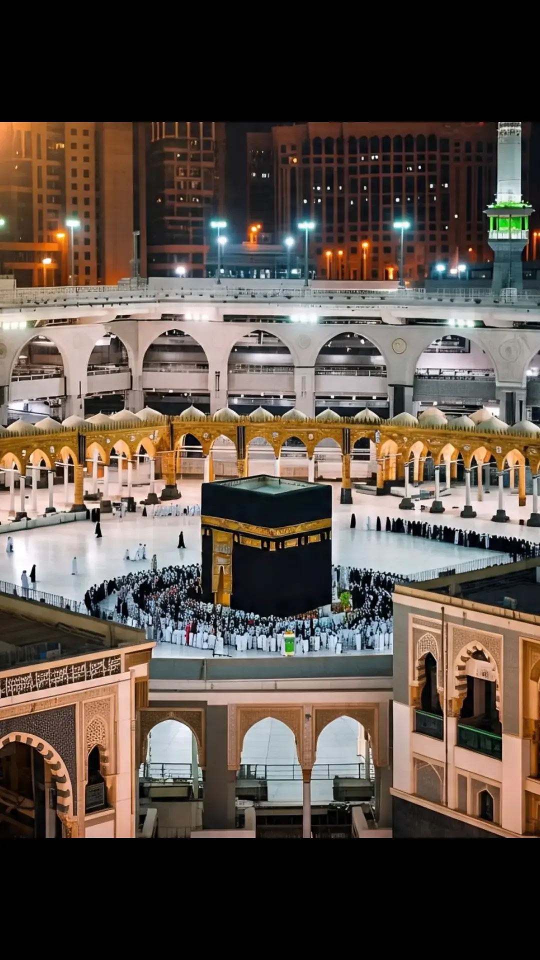 This image captures the majestic beauty of Masjid al-Nabawi, the Prophet's Mosque, located in the holy city of Madina. The iconic green dome marks the resting place of the Prophet Muhammad (PBUH). Surrounded by elegant minarets, the mosque's stunning architecture is illuminated under a clear blue sky. The expansive marble courtyard reflects the soft sunlight, creating a serene and spiritual atmosphere. Pilgrims are seen peacefully walking and praying, symbolizing the unity and devotion of Muslims from around the world. This sacred site is not only an architectural masterpiece but also a place of deep reverence and tranquility.#unfrezzmyaccount #viral #trading #naatstatus #mashallah #foryou #unfreez 