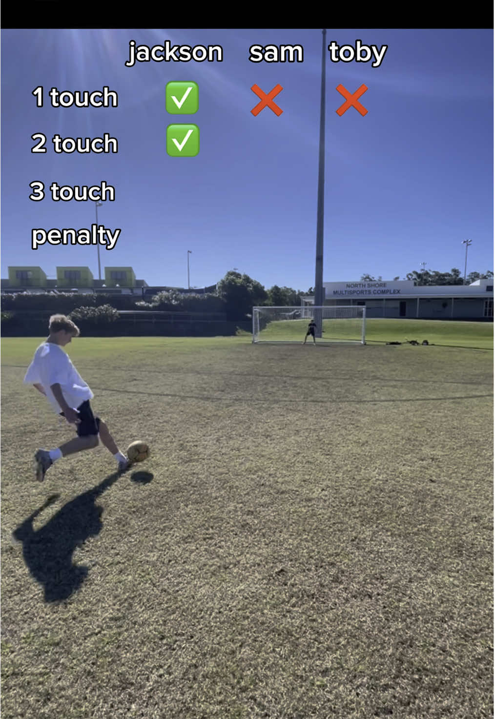Football challenge - part 2 @toby @buffalojackison #footballchallenge #football #viral #fyp #Soccer 