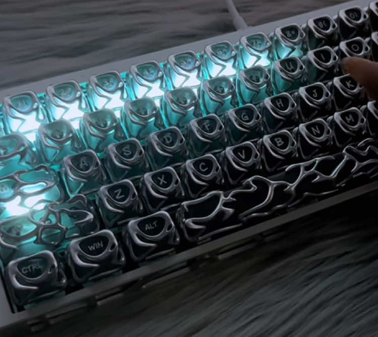 Steel Will,Neon Soul!🏴‍☠️☠️🖤#mechanicalkeyboard #keyboard #fypシ #foryourpage #asmr #Froyou #customkeyboard #fypシ゚viral #foryoupage #fyp #zornher #cool #black #trend 