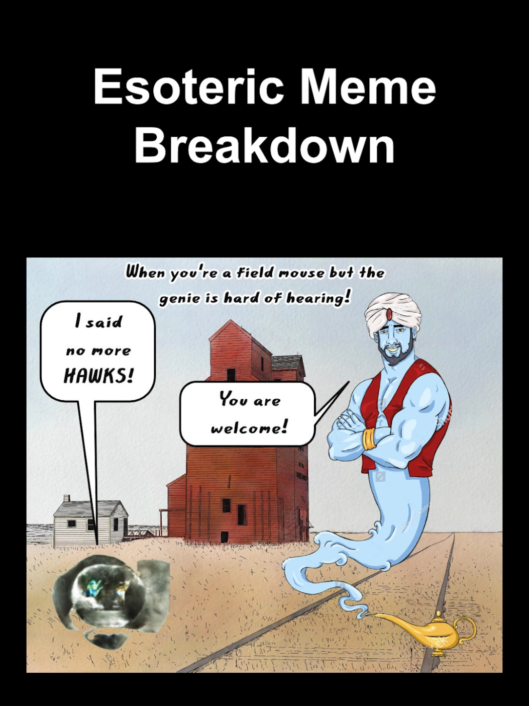 Esoteric Meme Breakdown Episode 39: When you're a field mouse but the genie is hard of hearing #education #memebreakdown #hoxgenes #genetics #webcomic 