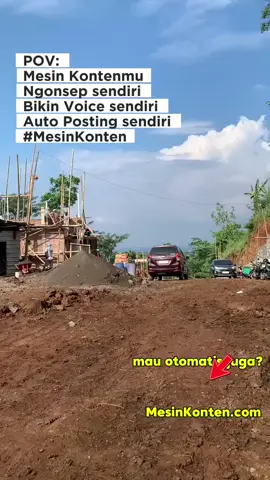 Jadi gini....mesinnya bisa jalan sendiri asal di isi deposit..  Ngonten tenang.. jalan2 tenang.. Udah liat demonya MesinKonten.com ?