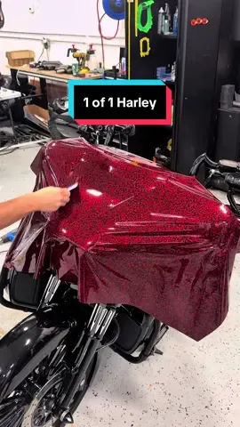 1 of 1 Harley Davidson getting wrapped in Custom Red Forged Carbon Fibre PPF, it’s gonna break necks for sure🔥