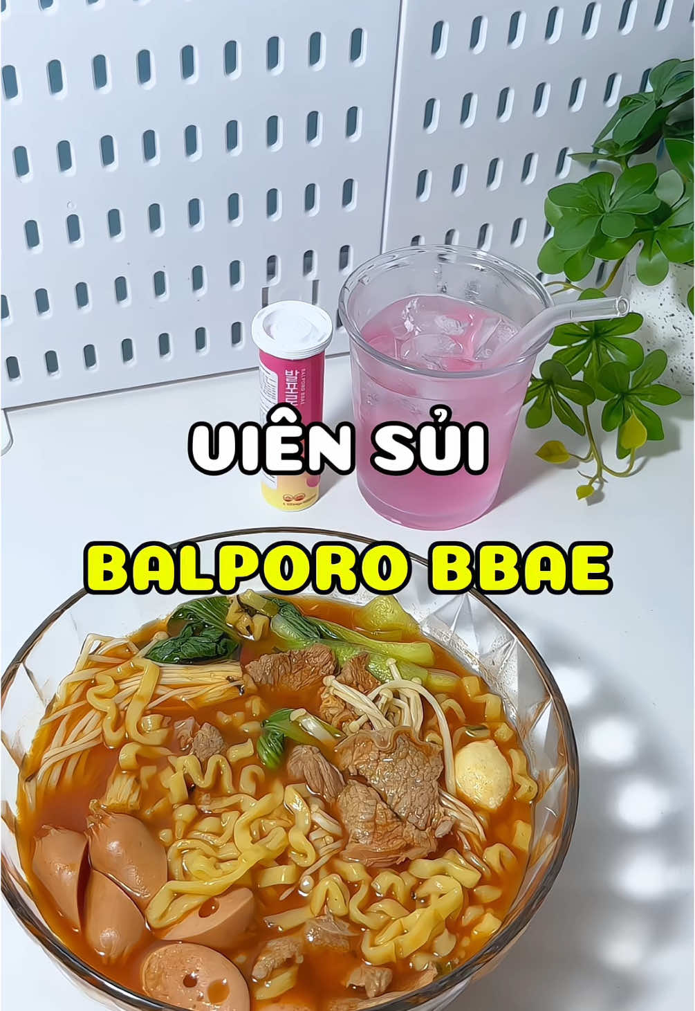 Ăn mì cay vẫn giữ được z.á.n.g là nhờ có em viên sủi Balporo Bbae này nha #minhlaanh0410 #xuhuong #review #foodreview #balporobbae  #proudlythirdbest