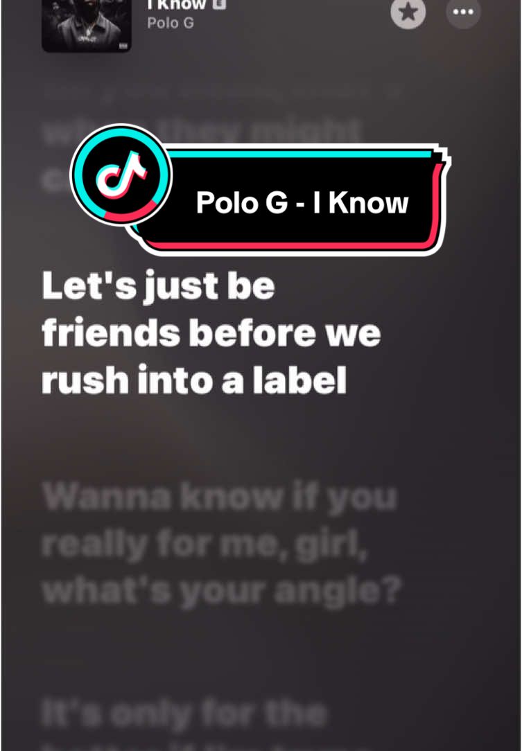 Polo G - I Know #foryoupage #fyp #fypシ゚ #musiclyrics #worldoflyrics #polog 