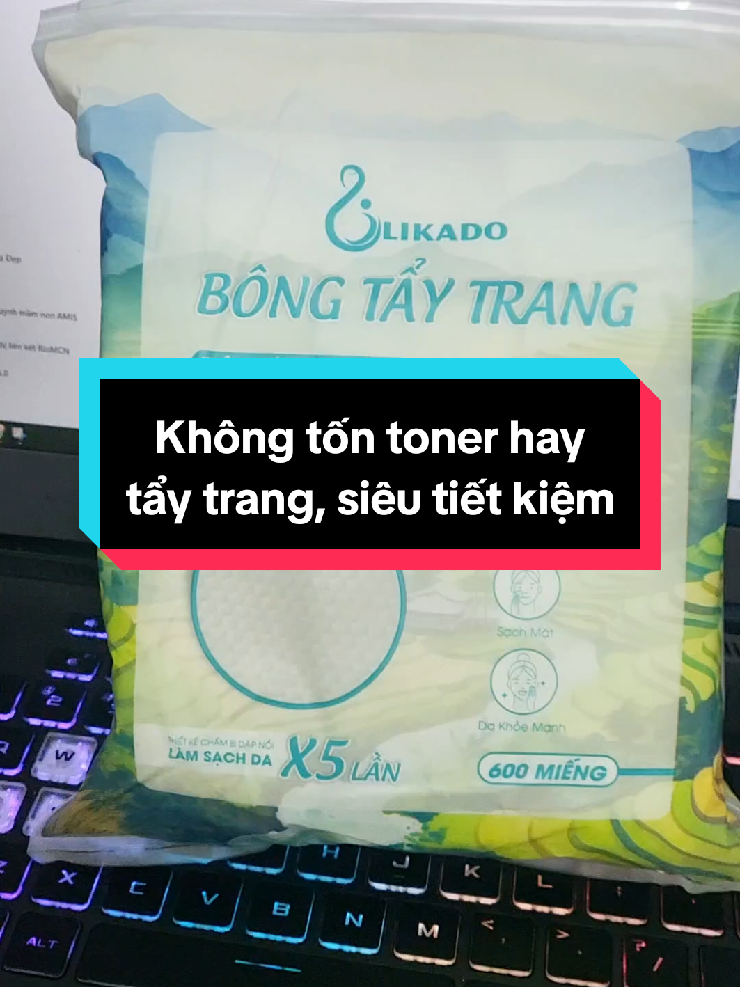 Túi 600 miếng dùng cả năm luôn ấy chứ #bongtaytrang  #likado  #600mieng  #skincare  #xuhuong 