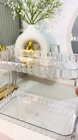 this organizer is everything 😩✨ #organizer #homedecor #vanity #acrylicorganizer #fyp #organizer #makeuporganizer 