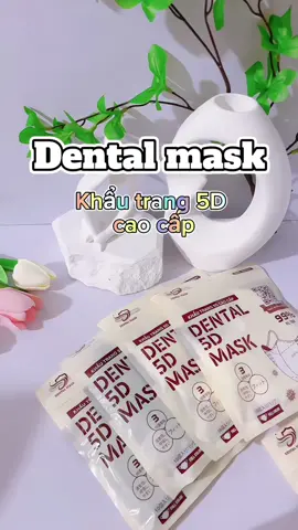 Khẩu trang 5D cao cấp, đeo vừa đẹp vừa an toàn 🥰🥰 #khautrang #khautrang5d #dentalmask #ttlk 